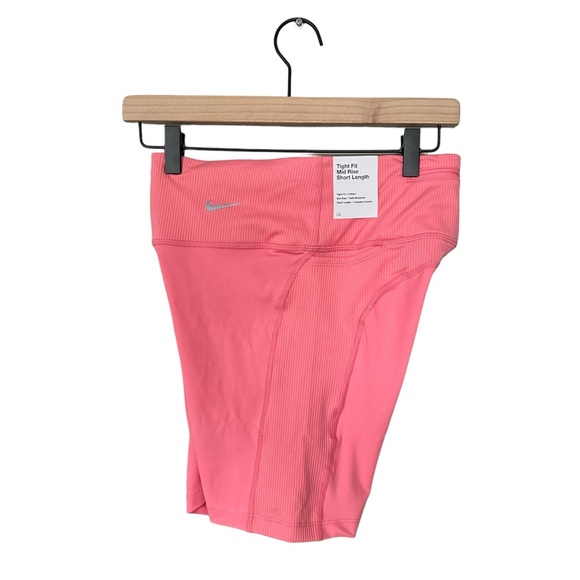 Nike Mid Rise Biker Shorts Pink NWT - Picture 7 of 10